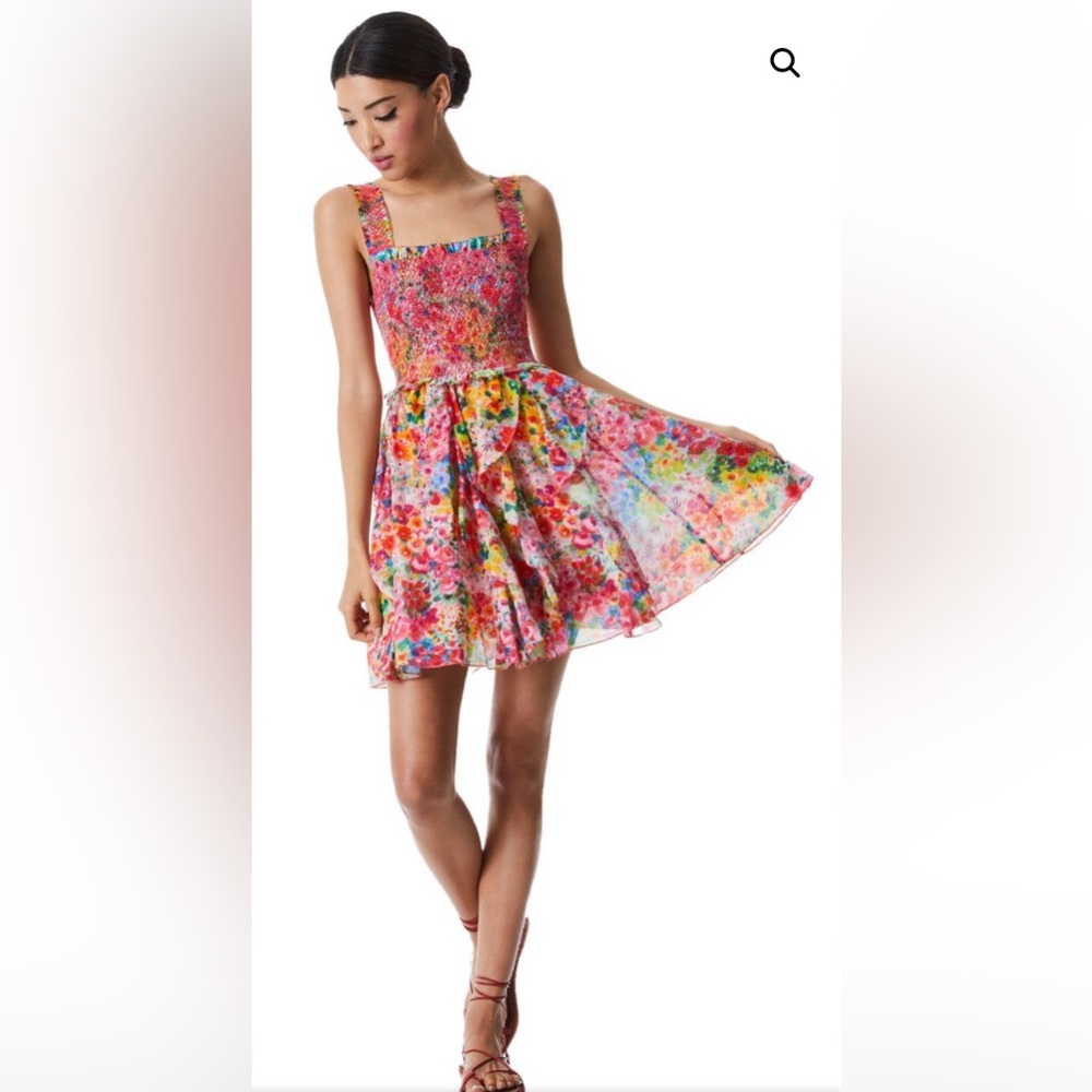 ALICE + OLIVIA Floral Jocelyn Mini Dress New with tags size 8